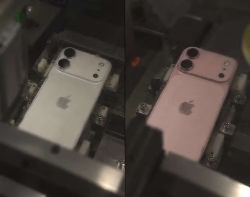 iPhone 18 base: llegaría en 2027 con un diseño al estilo Pro Dos maquetas del iPhone 18 base, blanca y rosada, con las cámaras sobre un bloque elevado